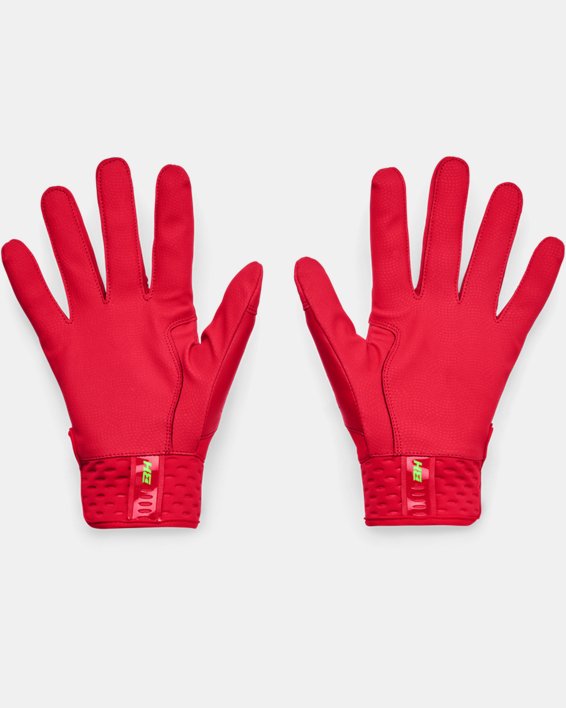 Men's UA Harper Hustle 21 Batting Gloves, Red, pdpMainDesktop image number 1